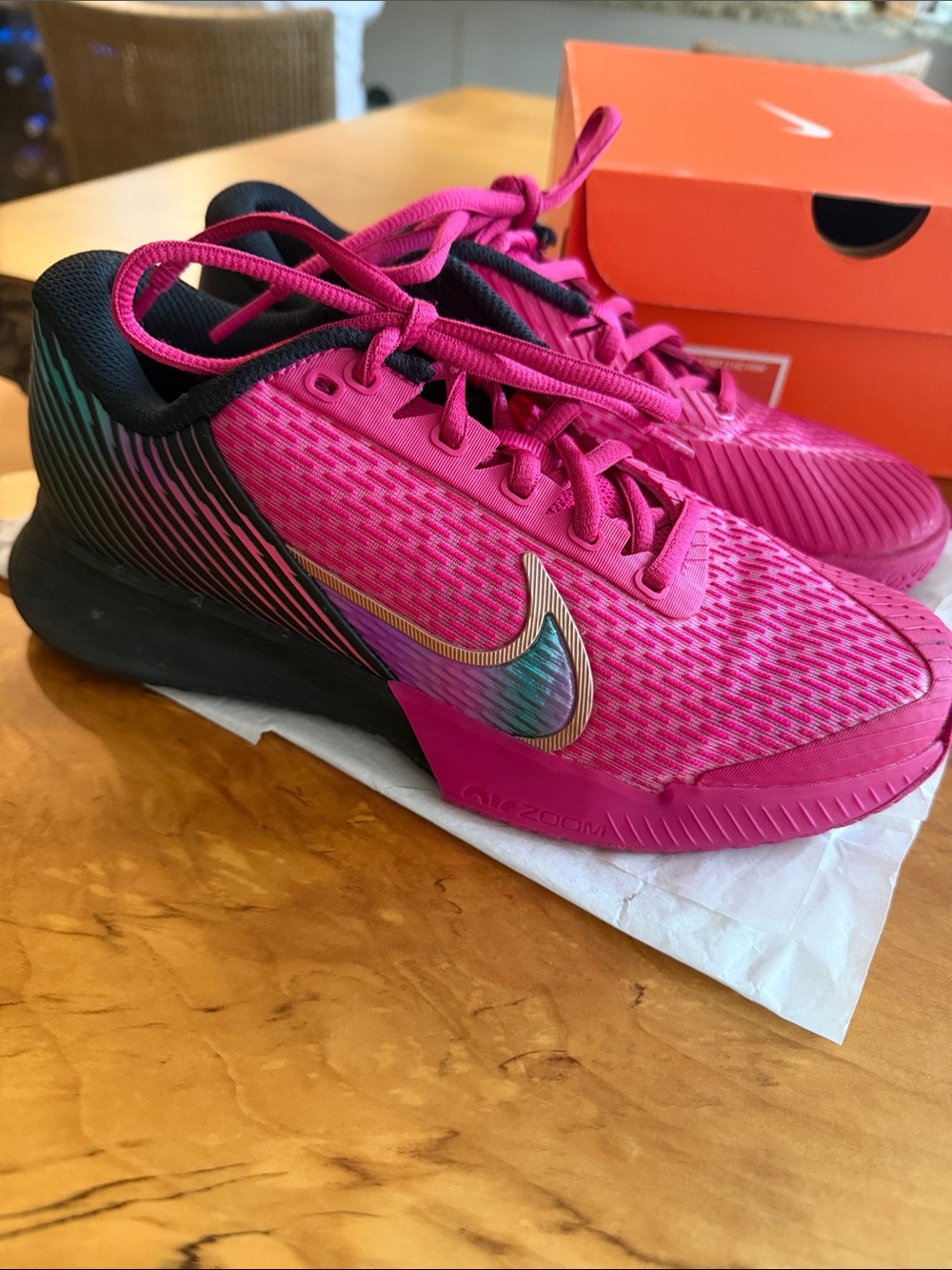 Nike Wmns Air Zoom Vapor Pro 2 premium hard court tennis Fireberry